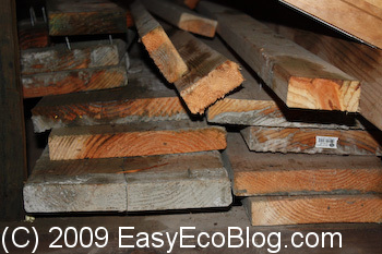 recycled wood for remodeling the Green way