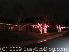 home, Christmas lights