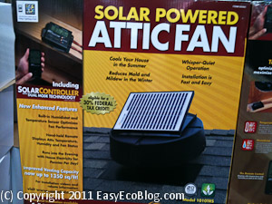 solar powered attic fan